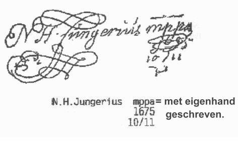 handtekening Junger